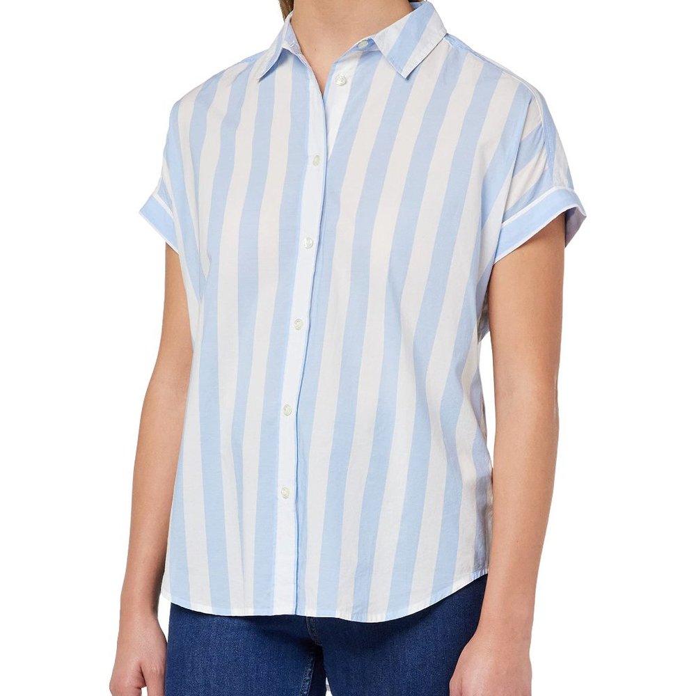 Blue Striped Button-Down Shirt- NWT - Picture 4 of 5
